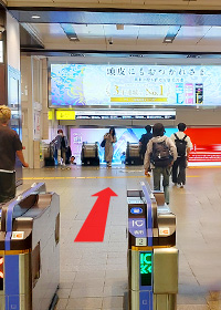 阪急電鉄梅田駅からの最短ルート1