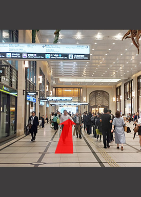 阪急電鉄梅田駅からの最短ルート4